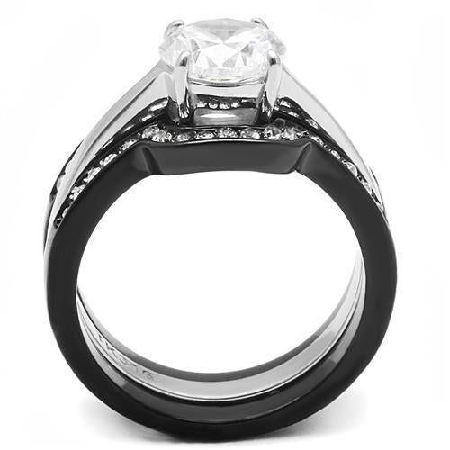 Women Stainless Steel Cubic Zirconia Rings TK3214 - AURA