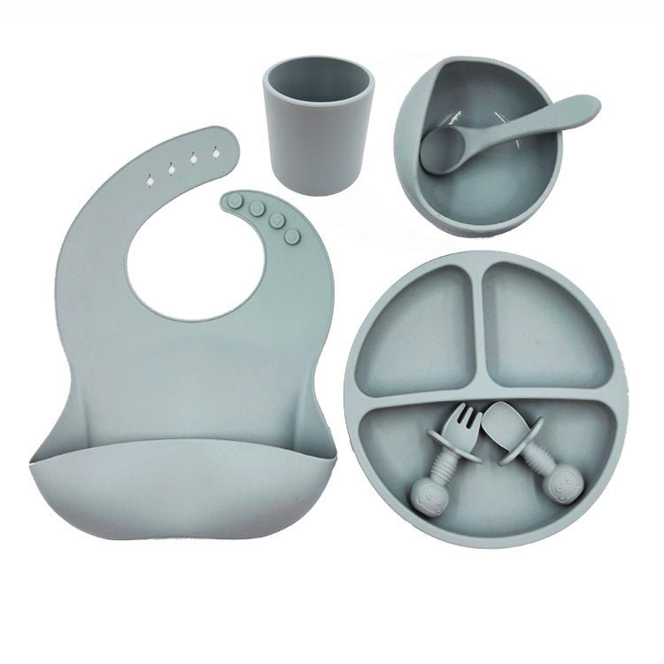Baby Cutlery Set Silicone Bib Silicone Cup Spoon - AURA