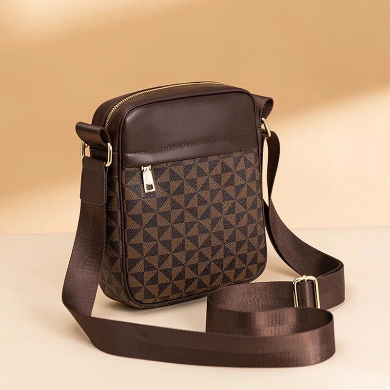 Luxury Designer Bag Men Messenger Bag for Men Leather Shoulder Bag - AURA