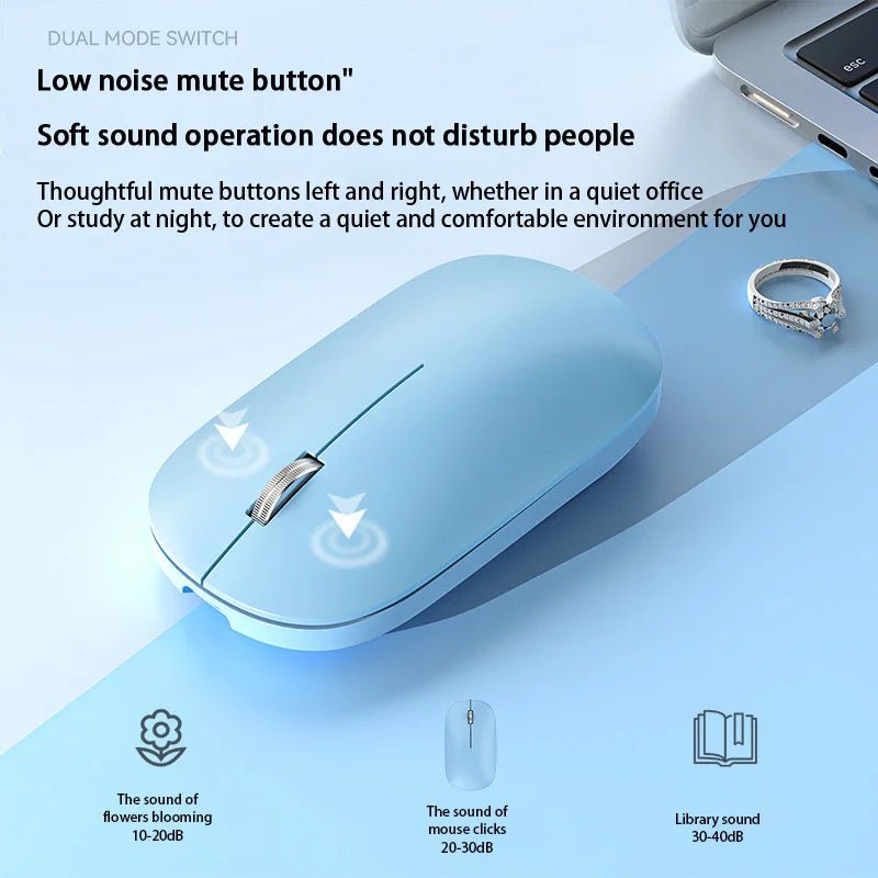 Xiaomi Bluetooth Wireless Mouse Dual Mode DPI Adjustable 2.4G Type - C - AURA
