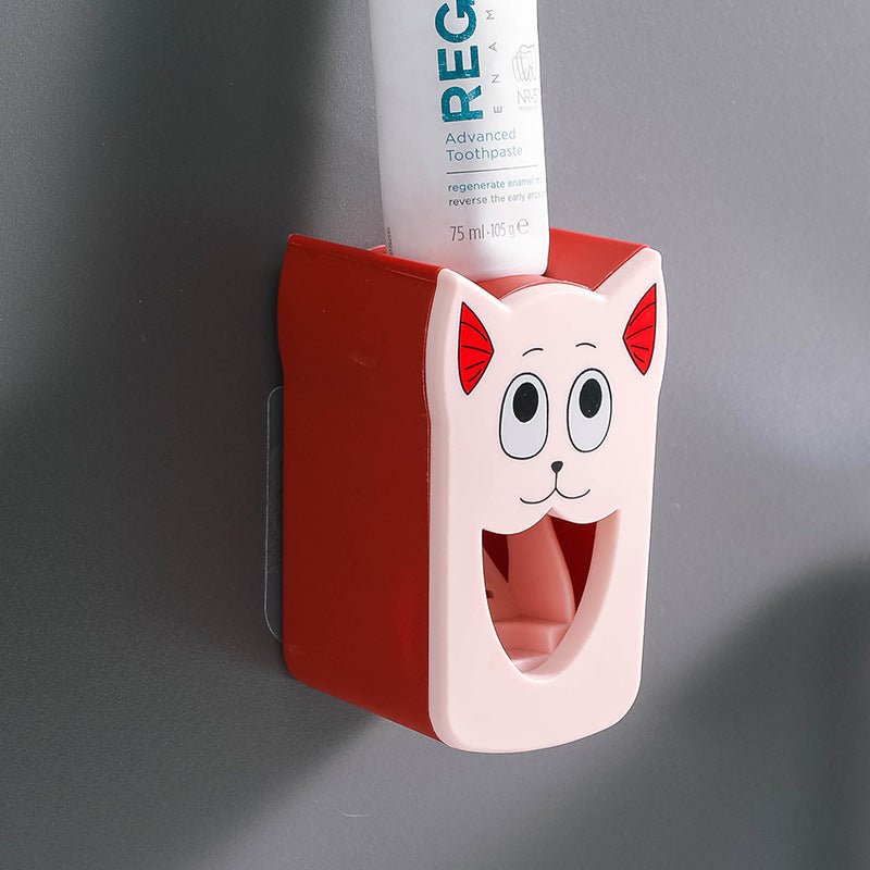 Toilet Toiletries Punch - free Children's Cartoon Toothpaste Dispenser - AURA