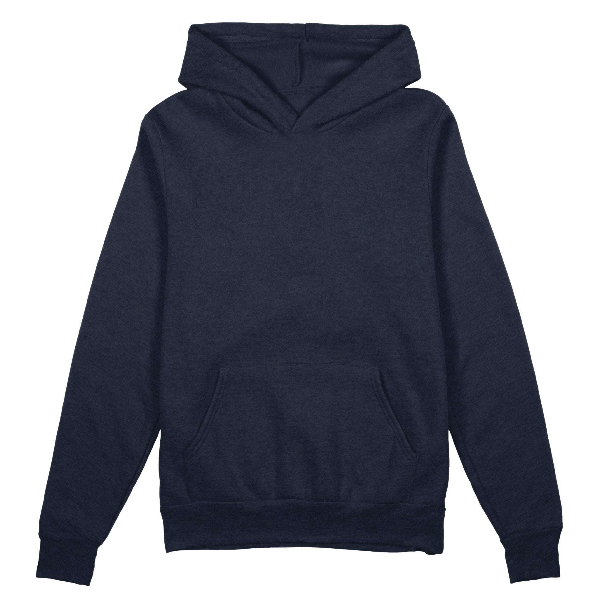 Unisex Plain Hoodie, True Navy - AURA