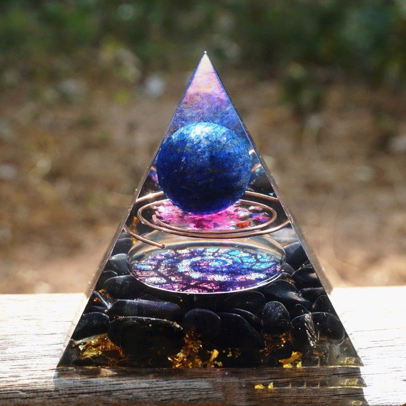 Pyramid Decoration Natural Crystal Gravel Energy Tower - AURA