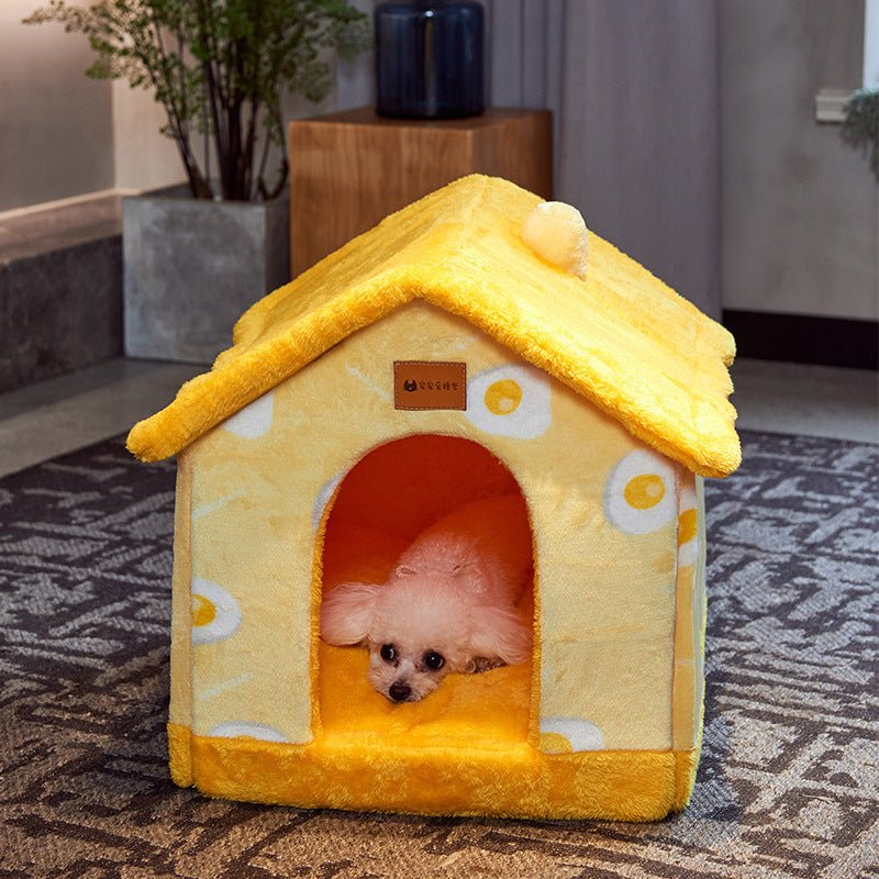 Foldable Dog House Pet Cat Bed Winter Dog Villa - AURA
