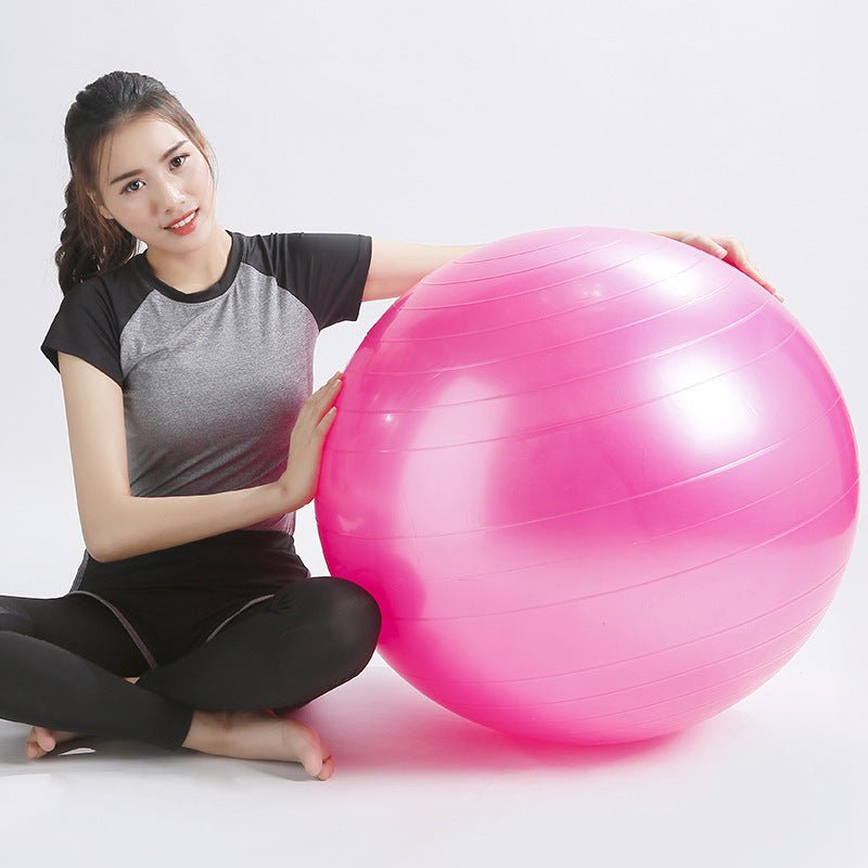 Yoga Ball Fitness Beginner Children Exercise More Gymnastics Glossy Ball - AURA