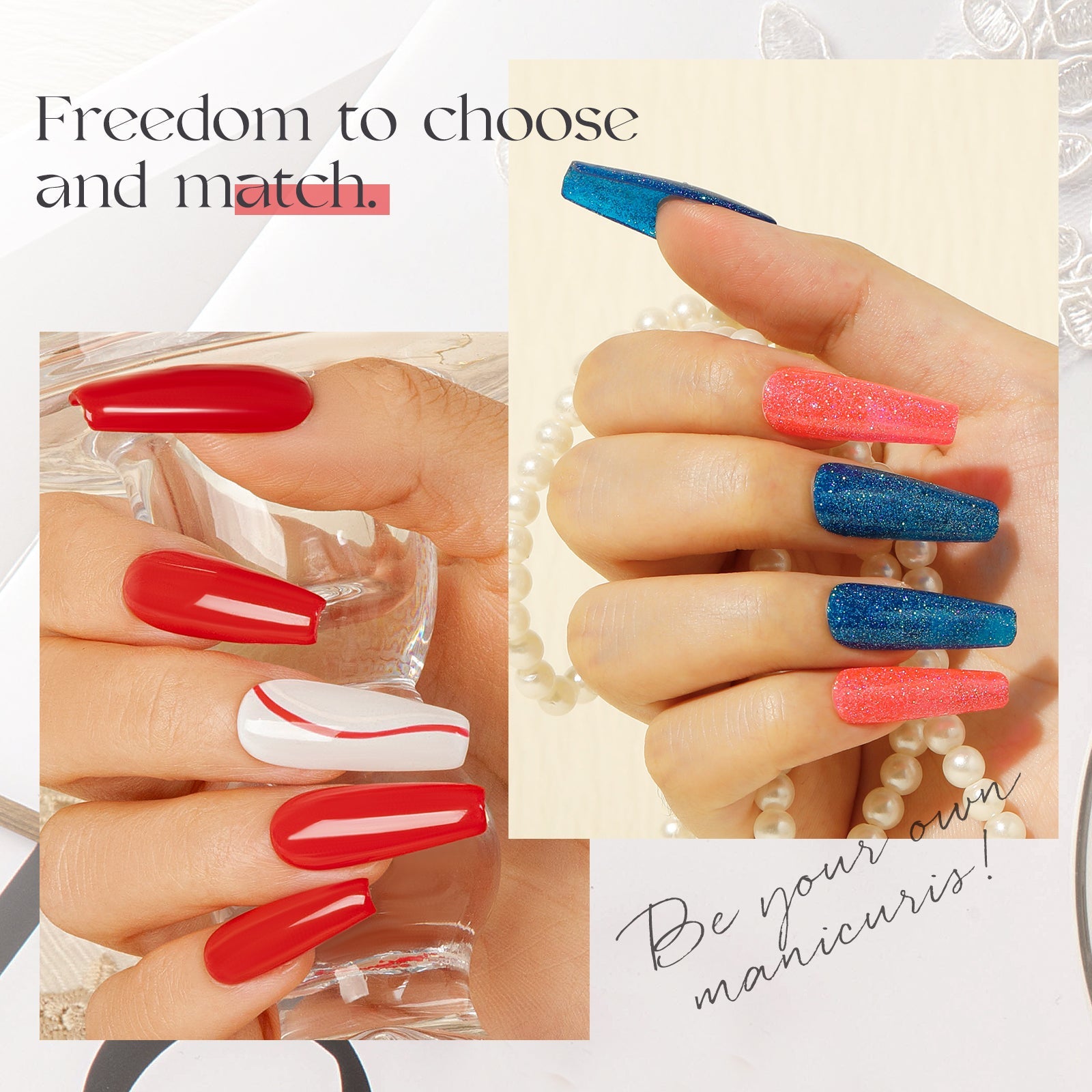 ROSALIND 38PCS Gel Nail Polish Set, 35 Colors Fall Gel Polish - AURA