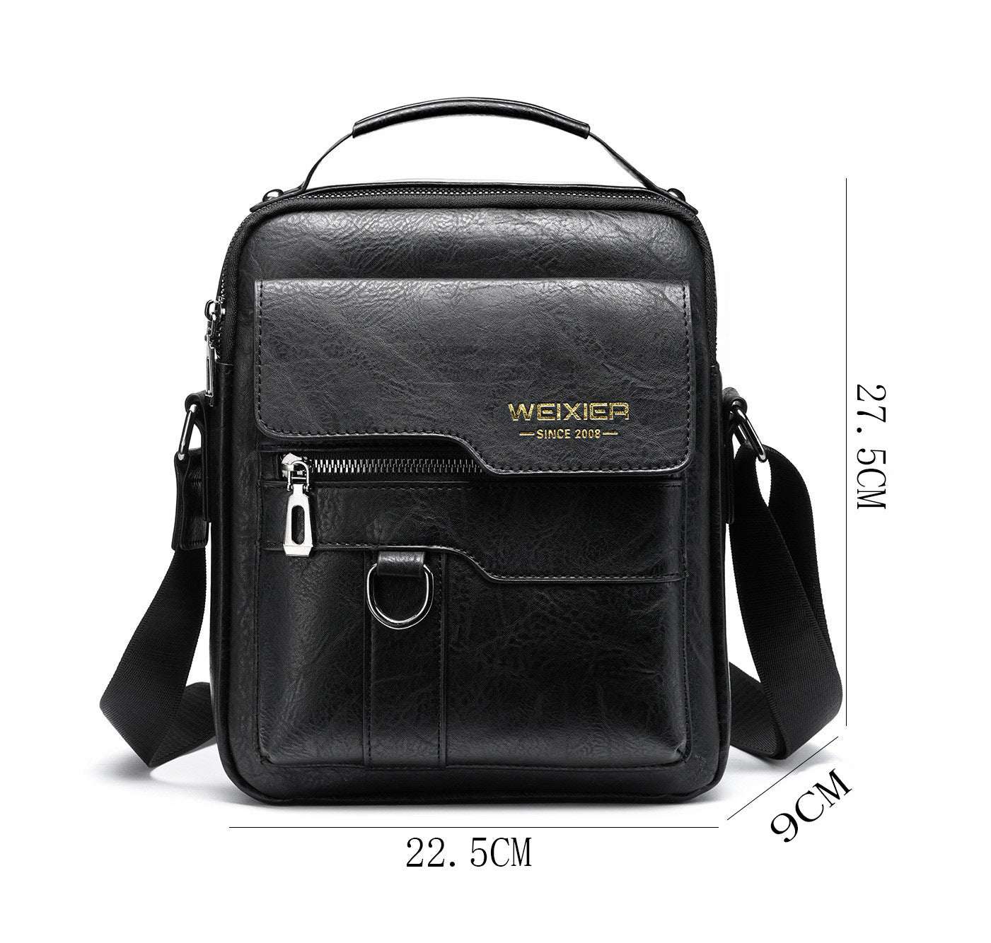 Popular Men's Messenger Bag One Shoulder Retro Business Backpack - AURA