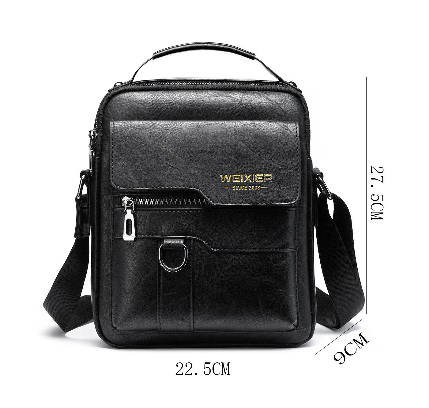 Popular Men's Messenger Bag One Shoulder Retro Business Backpack - AURA