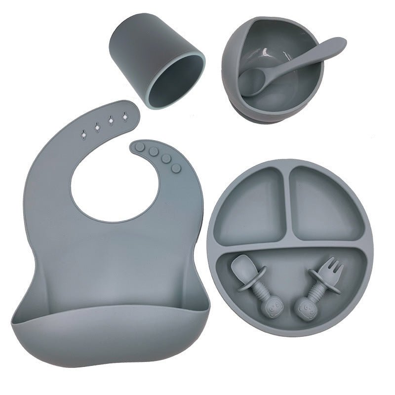 Baby Cutlery Set Silicone Bib Silicone Cup Spoon - AURA
