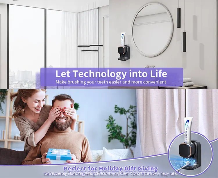 Automatic Toothpaste Dispenser Wall Mounted - Electric - AURA