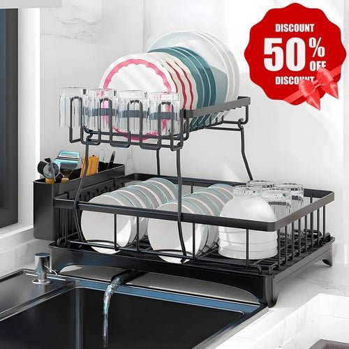 Dish Racks For Kitchen Counter, Stainless Steel Kitchen Dish Drying - AURA