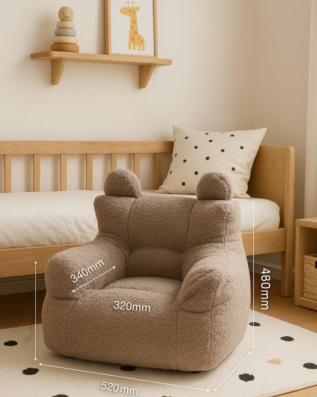 Bear Shaped Lazy Sofa Bean Bag - AURA