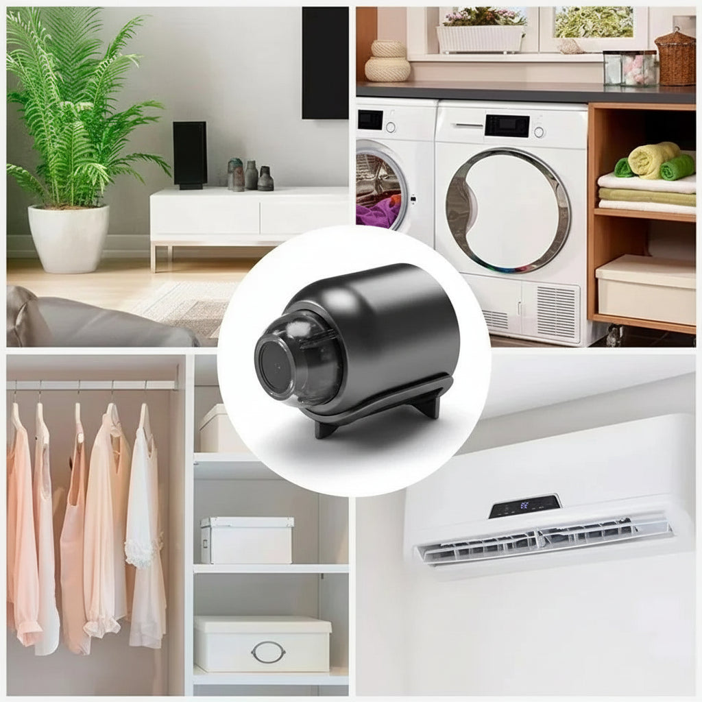 1080P Mini WiFi Camera with HD Night Vision, Home X5 Remote Monitoring for Kids, Pets, and Safety - Ideal Gift - AURA