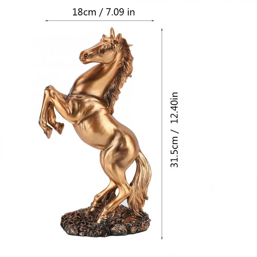 European Style Horse Sculpture Home Desk Decor Ornament Photograph Props - AURA