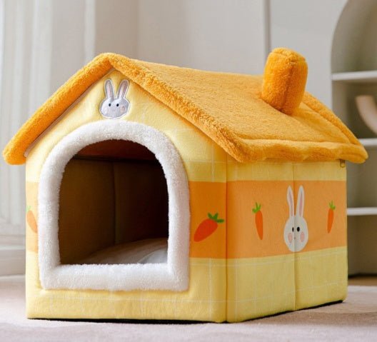 Foldable Dog House Pet Cat Bed Winter Dog Villa - AURA