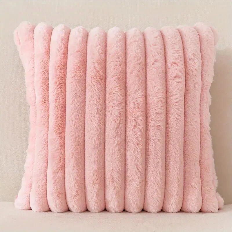 1pc Stripe Corduroy Pillow Case Creative Home Fabric Pillow Cushion For Sofa - AURA