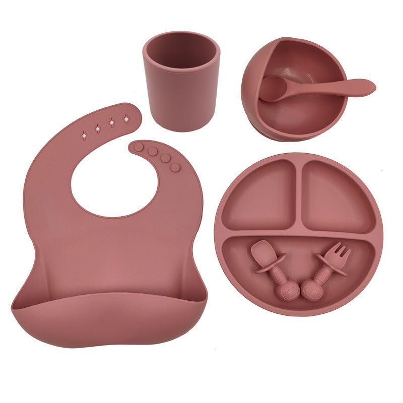 Baby Cutlery Set Silicone Bib Silicone Cup Spoon - AURA