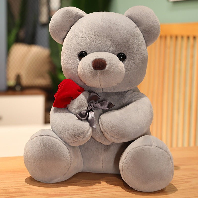 23 - 45cm New Lovely Hug Roses Teddy Bear Plush Pillow - AURA