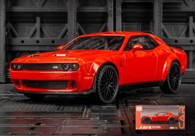 Dodge Challenger Hellcat Toy Car for 1: 32 Scale Die Cast Metel Cars Toy - AURA