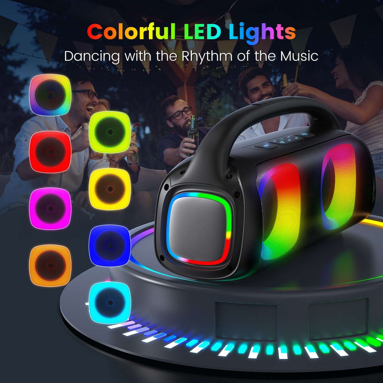 JYX D19 Bluetooth Speaker & 60W Powerful Sound Party Speaker - AURA