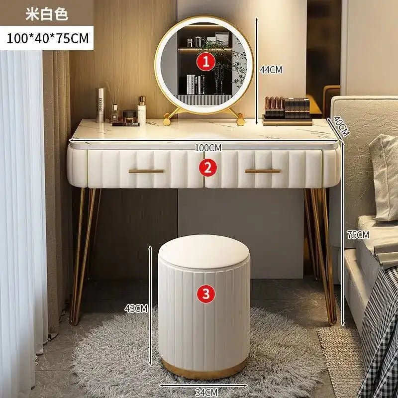 Nordic dressing table bedroom modern simple Internet celebrity ins style dressing table - AURA