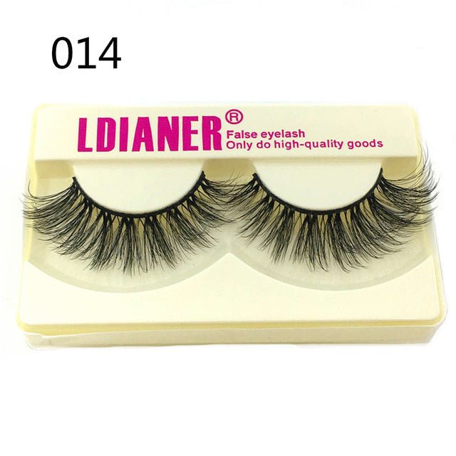Mink Eyelashes 25mm Wispy Fluffy Fake Lashes - AURA