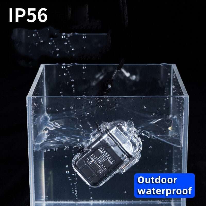 Transparent Shell Double Arc Lighter Waterproof And Windproof - AURA