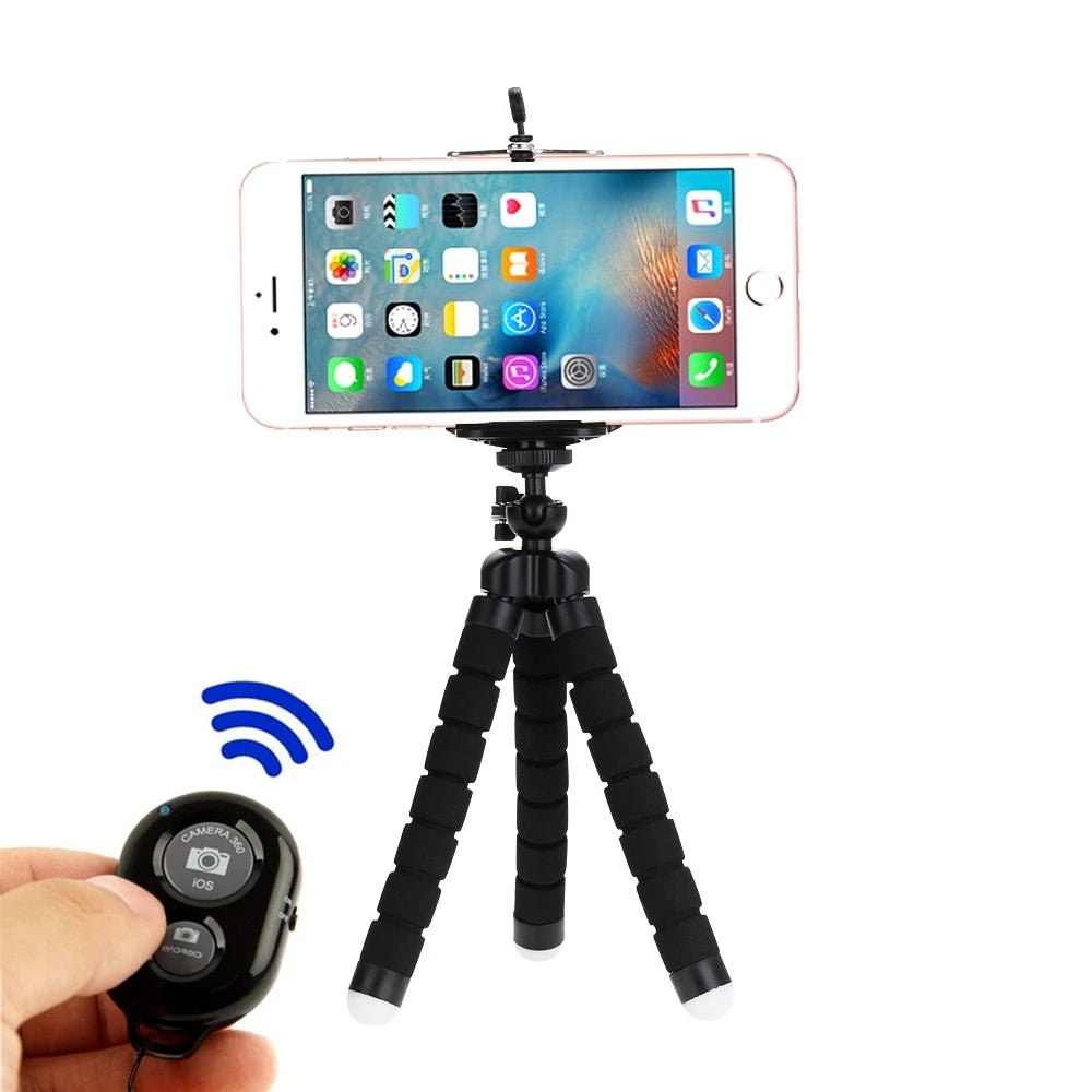 Tripods Tripod For Phone Mobile Camera Holder Clip Smartphone Monopod Tripe Stand - AURA