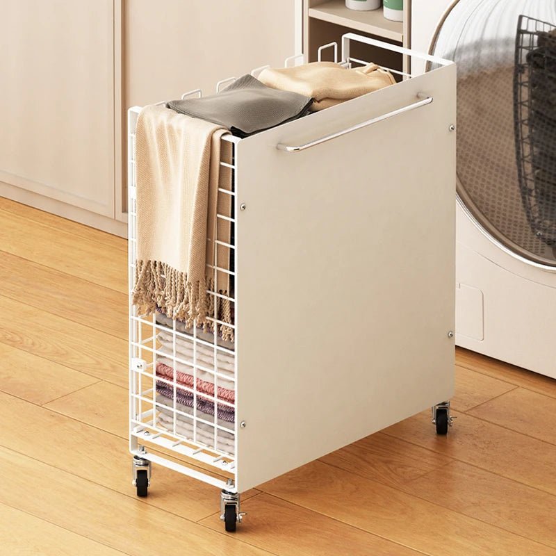 Heavy - Duty Portable Laundry Basket with 360° Wheels Breathable Foldable Clothes Hamper Storage Organization Space - Saving Design - AURA