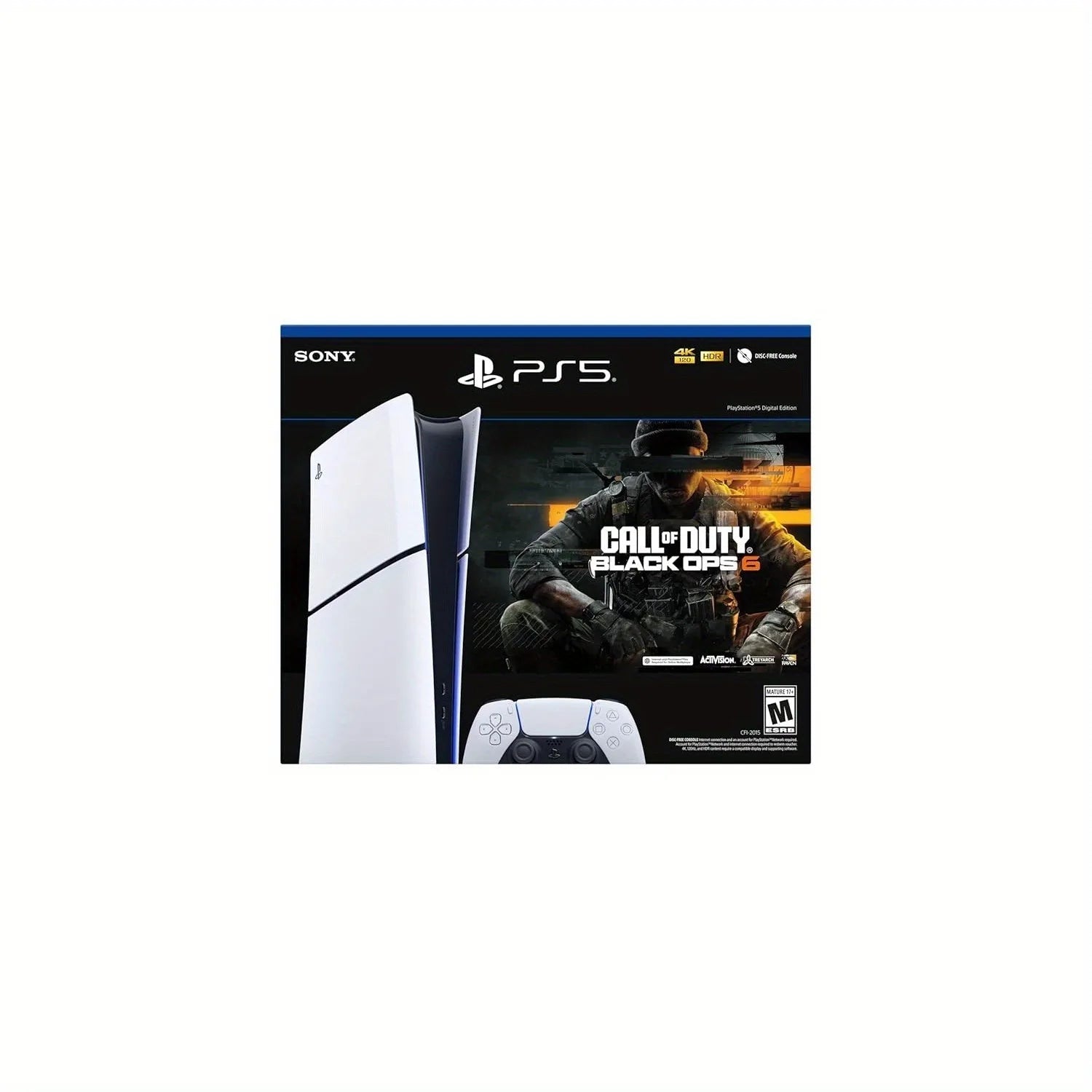 Playstation 5 Digital Edition – Call of Duty: Black Ops 6 Bundle (model group – slim) - AURA
