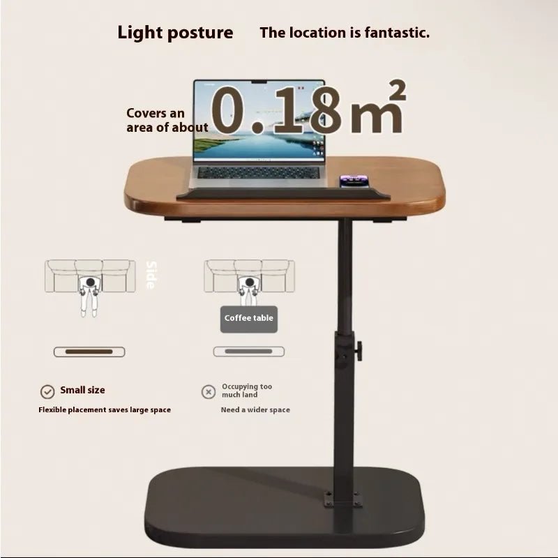 Mobile adjustable edge table Household foldable Mobile Lift Computer Desk - AURA