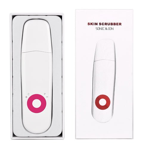 Ultrasonic Skin Scrubber Deep Cleaning EU Red - AURA