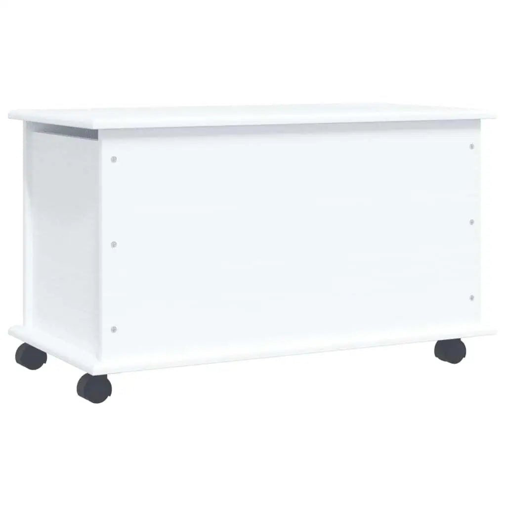 ALTA White Storage Chest on Wheels 28.7x15.6x17.3 - AURA