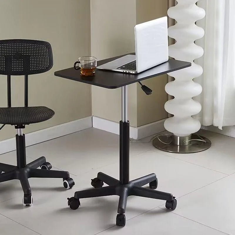 Small lift desk computer desk work desk with pulleys movable standing desk - AURA