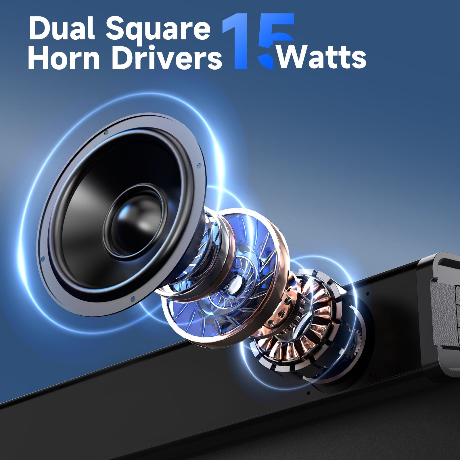 JYX H7 31.5in Soundbar For TV & 3D Surround Sound Bar For TV With Subwoofer - AURA