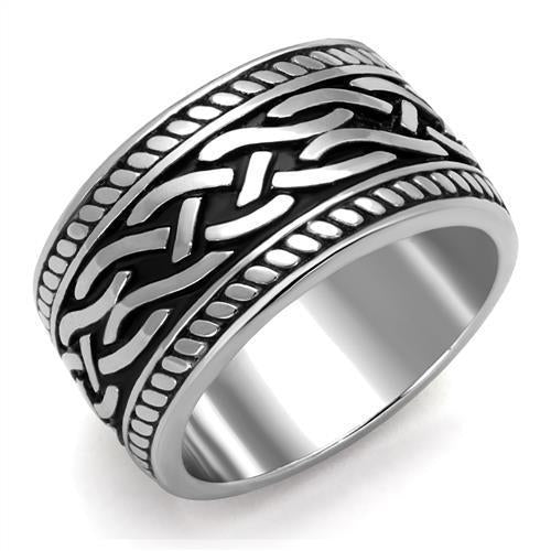 Men Stainless Steel Epoxy Rings TK2239 - AURA