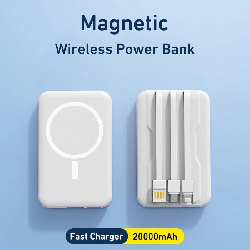 Magnetic Power Bank 20000mAh 10W Wireless Fast Charging Portable Battery - AURA