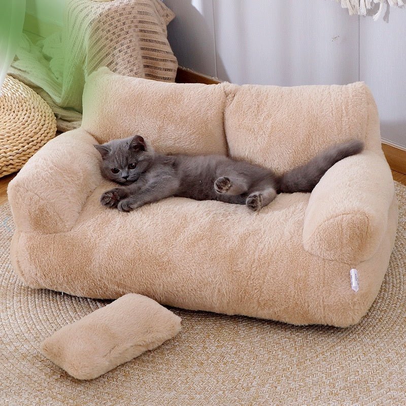 Luxury Cat Bed Sofa Winter Warm Cat Nest Pet Bed For Dogs Cats - AURA