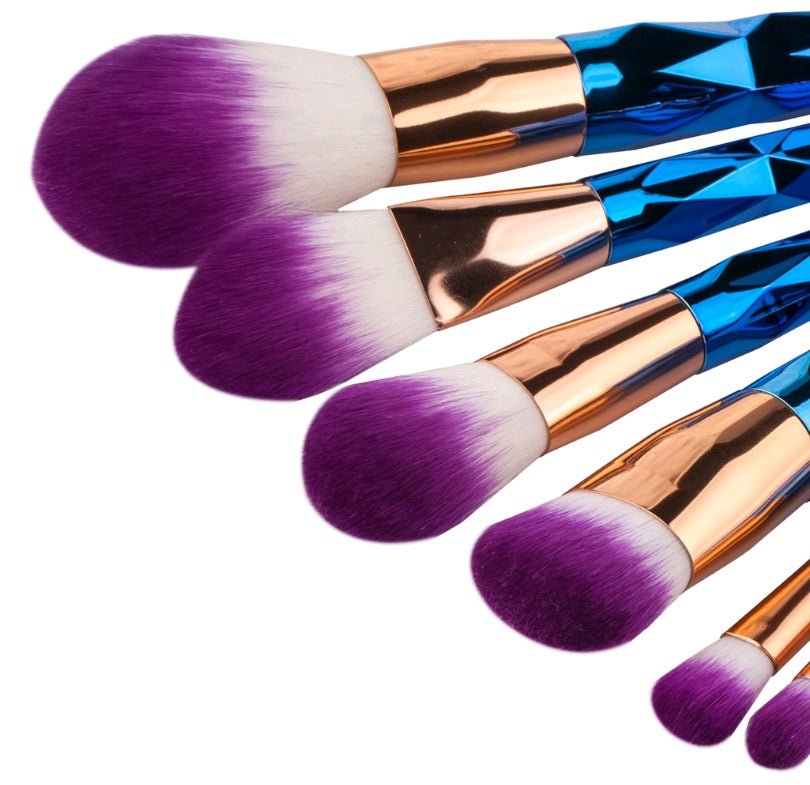7 makeup brushes, makeup tools, diamond makeup brush foundation brush - AURA