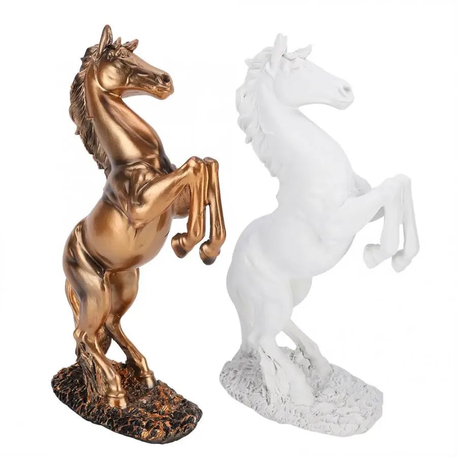 European Style Horse Sculpture Home Desk Decor Ornament Photograph Props - AURA