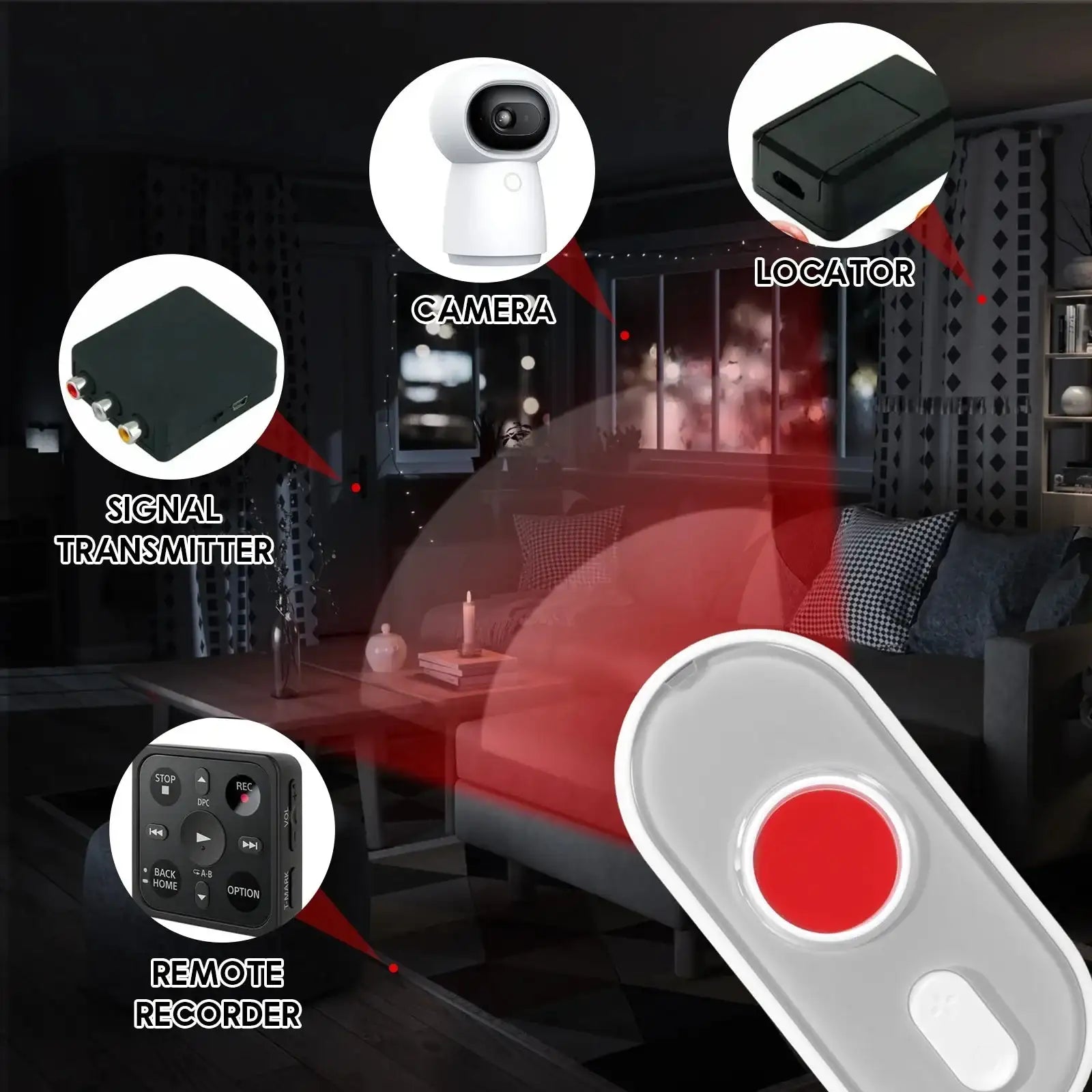 Hidden Camera Detector for Travel, Hotels, Home, Office - AURA
