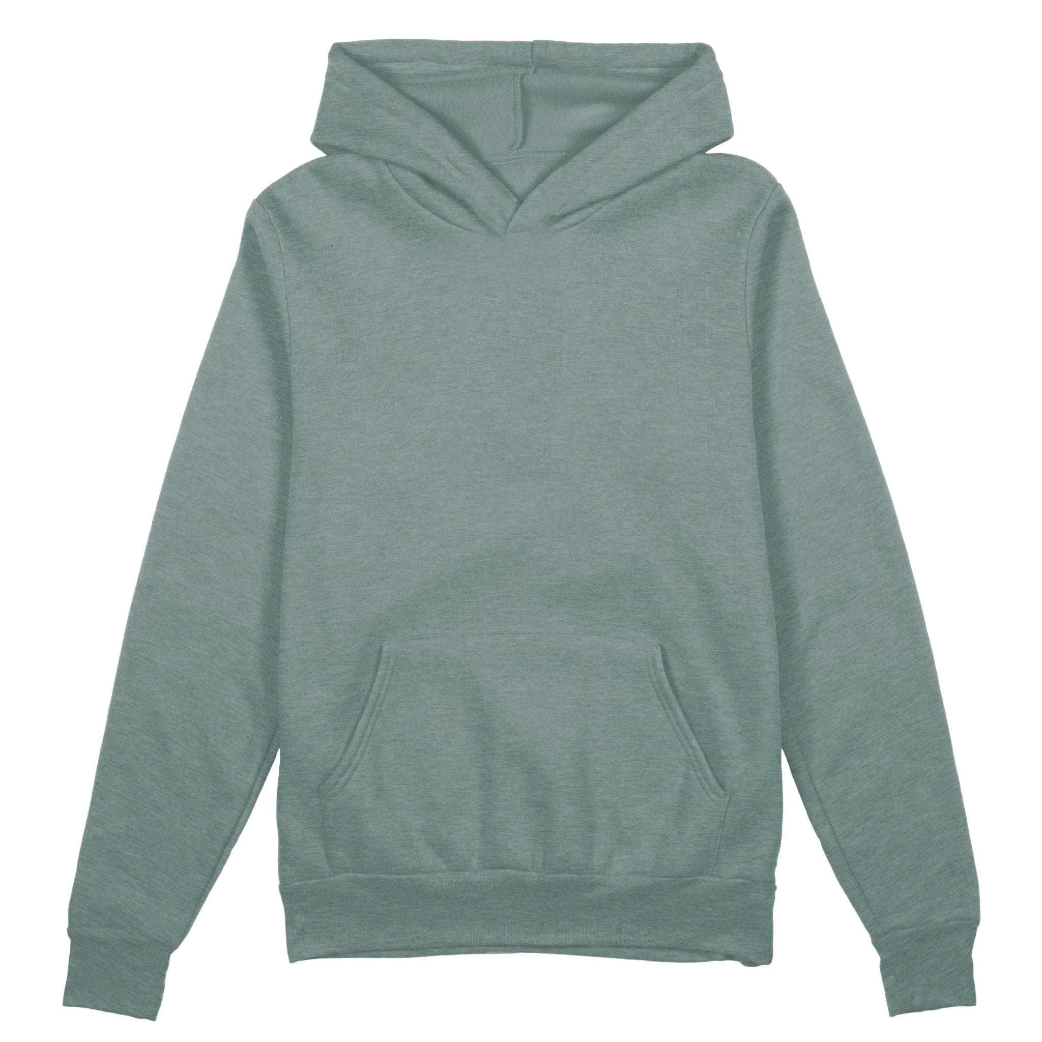 Unisex Plain Hoodie, Sage - AURA