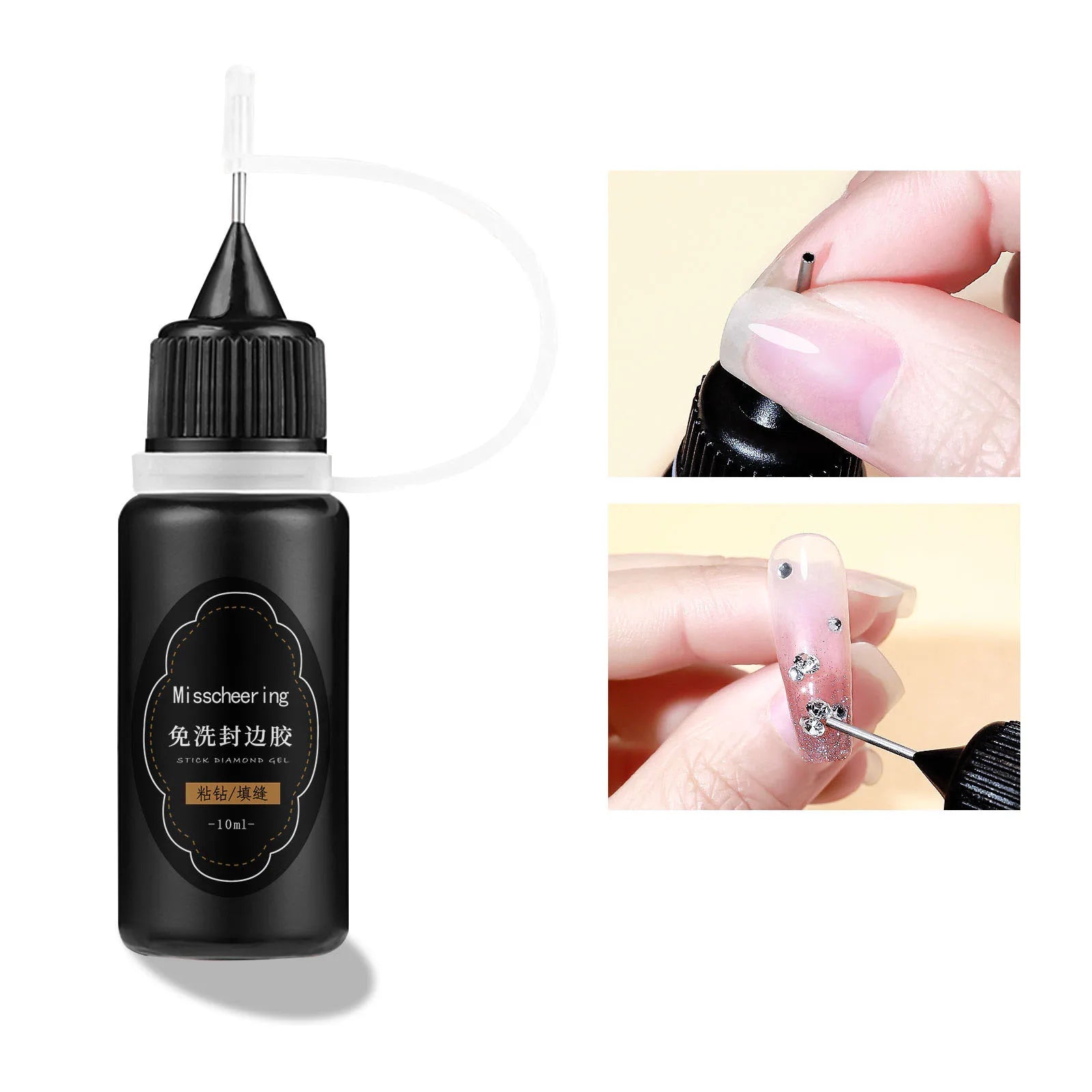 30g Nail Rhinestone Glue for Nails Super Strong Gel Nail Glue - AURA