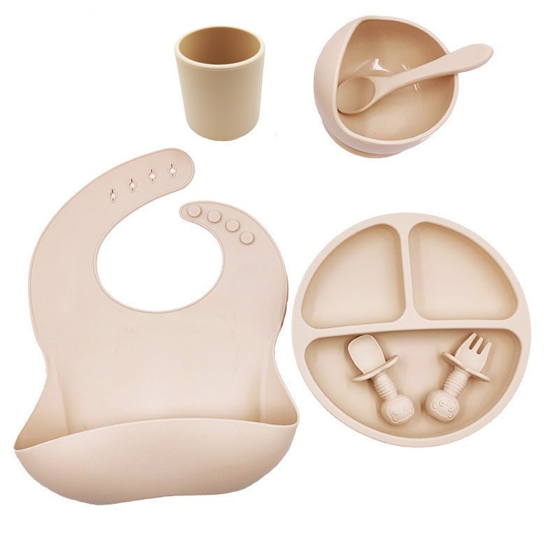 Baby Cutlery Set Silicone Bib Silicone Cup Spoon - AURA