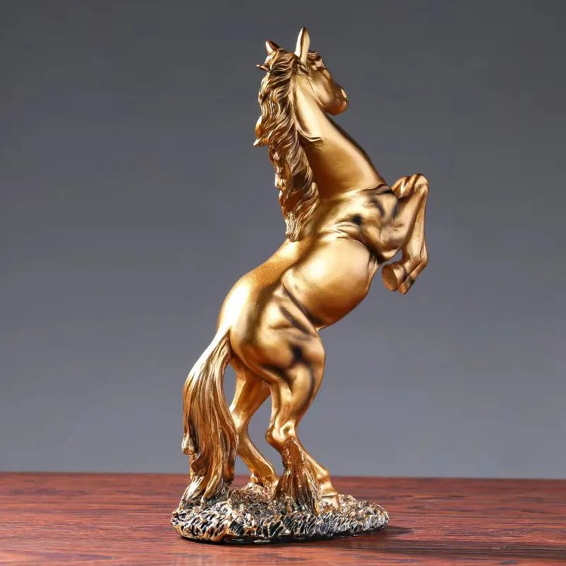 European Style Home Resin Victory Horse Statue - AURA