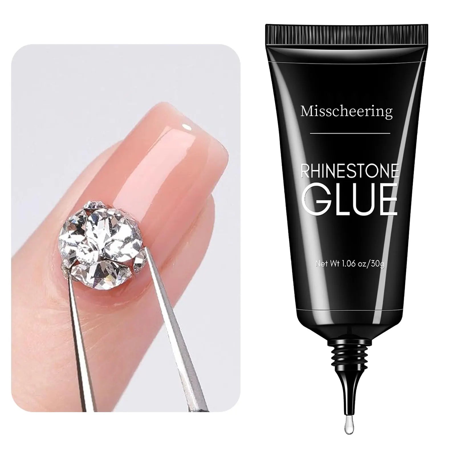 30g Nail Rhinestone Glue for Nails Super Strong Gel Nail Glue - AURA