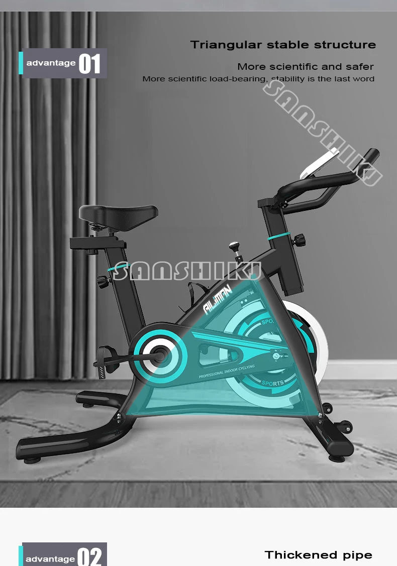 Indoor Fitness Spinning Bike with Bluetooth - AURA