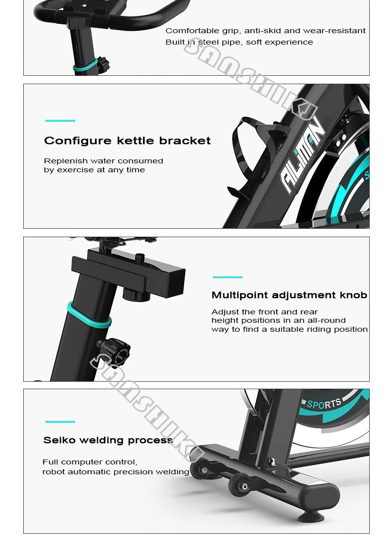 Indoor Fitness Spinning Bike with Bluetooth - AURA