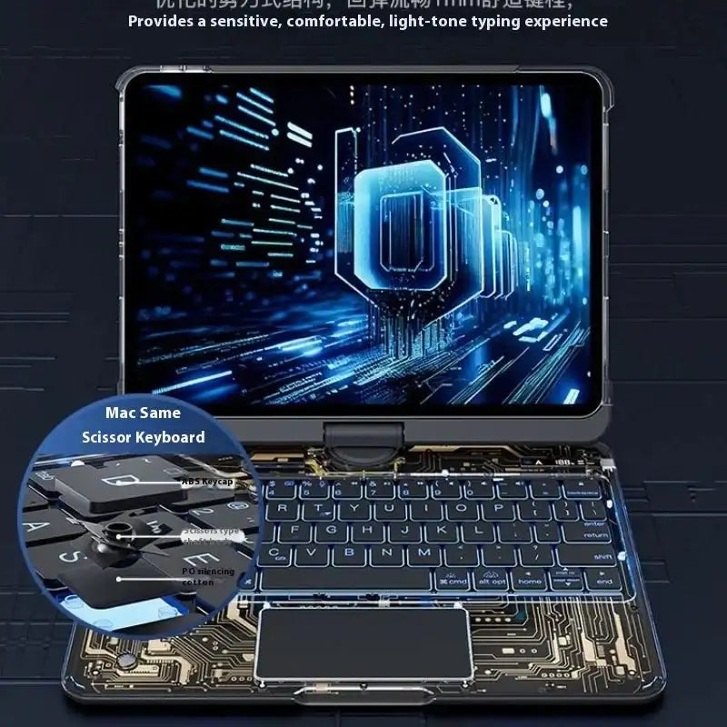 Transparent Rotate Ipad Wonderful Control Keyboard Apply Ipad Air5 - AURA