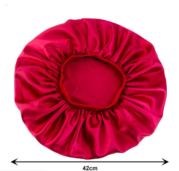 Beauty print Satin silk Bonnet sleep night cap - AURA